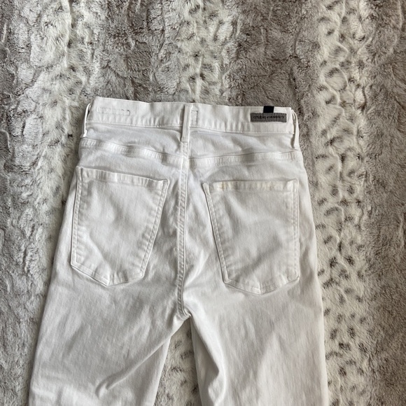 Citizens of Humanity Charlie Crop high rise skinny jeans size 25 white denim - Picture 9 of 10